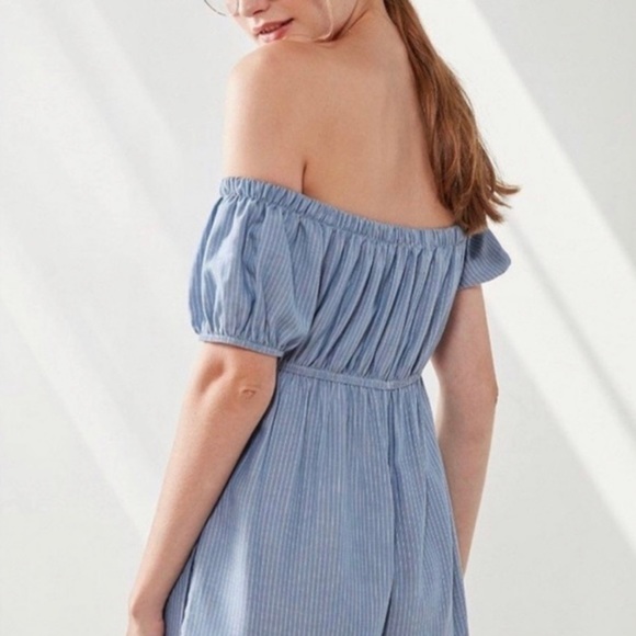 Urban Outfitters Pants - Urban Outfitters Blue Stripe Jumpsuit